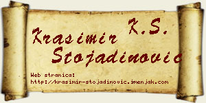 Krasimir Stojadinović vizit kartica